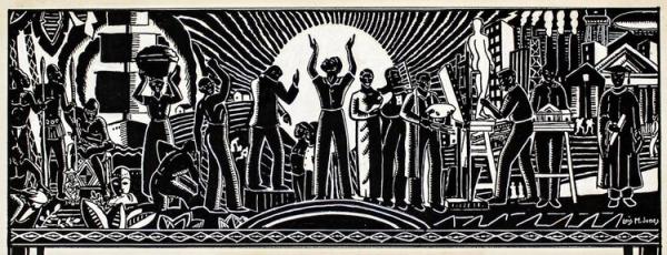 Lois Mailou Jones, Heritage (Illustration for Important Events and Dates in Negro History), 1936 Lois Mailou Jones, Heritage