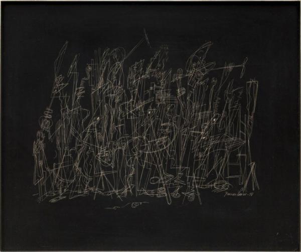 Norman Lewis, Untitled Oil On Canvas/Jazz Band, 1949 Norman Lewis, Untitled Oil On Canvas/Jazz Band, 1949